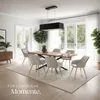 A dining room setting with a table and chairs, illuminated by a modern pendant light. Náhled obrázku produktu