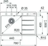Franke Maris Centro Einbauspüle Fragranitspüle CNG 611-78 A Produktbild-Vorschau 2