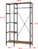 A diagram of a wardrobe stand with dimensions indicated. Anteprima dell’immagine prodotto