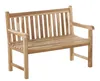 Gartenbank Teak-Holz 120 cm 2 Sitzer JAVA Produktbild-Vorschau 1