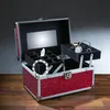 MARELIDA® Schmuckkoffer in Rot mit Glitzeroptik | Premium Schmuckkästchen für Schmuck & Co. Produktbild-Vorschau