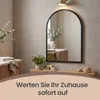 SONGMICS Wandspiegel, gewölbter Spiegel, Aluminiumrahmen, Produktbild-Vorschau 9