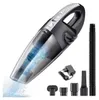 A handheld vacuum cleaner and its accessories are displayed against a white background. Produktbild-Vorschau