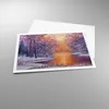 Poster - Poster ohne Rahmen - Brücke Schnee Wald - 100x70 Produktbild-Vorschau 3