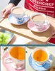 Elegante Tasse 1 Stück dünnes Porzellan 220ml Blauer 8el Produktbild-Vorschau 10