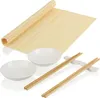 com-four® Sushi-set, bestaande uit 7 delen: stokjes, Productafbeelding-voorbeeld 1