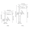Diagrams of two faucets with dimensions and weights. Produktbild-Vorschau