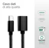 subtel Cavo OTG USB-C (Tipo-C) compatibile con Samsung Anteprima dell’immagine prodotto 2
