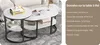 Zweiteiliges Couchtisch-Set, oval und rund, Metallgestell, Produktbild-Vorschau 9