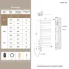 Grzejnik elektryczny do ręczników S'AFIELINA, wymiary 1041 Podgląd zdjęcia produktu 7