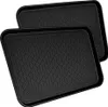2er Schuhablage Schuhabtropfschale mit Rand wasserfest 40x60cm Schwarz Produktbild-Vorschau