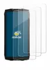 A smartphone with multiple screen protectors laid out in front of it. Produktbild-Vorschau