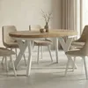 Runder Ausziehbarer Tisch für Esszimmer, PERO mit einem Produktbild-Vorschau 8