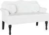 vidaXL Banc Chesterfield avec coussin Blanc 120,5 x 65 x 75 Voir les images du produit 1