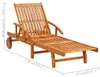 vidaXL Sonnenliegen 2 Stk. mit Tisch und Auflagen Produktbild-Vorschau 7