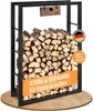 BLACK OAK Kaminholzregal JACK 150×100×25cm – Stahl schwarz Produktbild-Vorschau 1