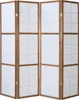 Homestyle4u Paravent Raumteiler 4 Teilig Holz Braun Tabak Produktbild-Vorschau 7
