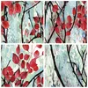 Bilder auf glas - Einteilig - Rot Blätter Zweige - 70x50cm Produktbild-Vorschau 8
