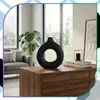 Vase décoratif design, noir, style moderne, minimaliste, Voir les images du produit 8