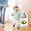 Tappetino puzzle Relaxdays con motivo a nuvole, 18 pezzi, Anteprima dell’immagine prodotto 3