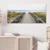 DEQORI Hybrid Leinwand Bild 100x50 cm 'Steg ins Blaue' Produktbild-Vorschau 4