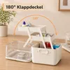 Medikamentenbox Organizer 3 Ebenen, große Erste Hilfe Box Produktbild-Vorschau 2