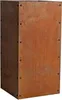 A rectangular planter box with a rusted metal finish. Produktbild-Vorschau