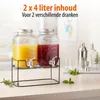 Cuisine Elegance Dubbele Drankdispenser - Waterdispenser Productafbeelding-voorbeeld 4