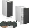 Apothekerschrank Vicco Fame-Line Anthrazit-Gold 30 cm ohne Produktbild-Vorschau 6