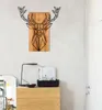 Wallity, Deer, Wanddeko, Schwarz, Metall, 61 x 66 cm Produktbild-Vorschau 2