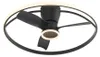DeckenventilaTor Schwarz inkl  LED mit Fernbedienung Steer Produktbild-Vorschau 5