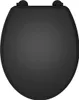 Allibert ACIERO WC-Sitz Holz 36 x 5,2 x 45,7 cm Schwarz Produktbild-Vorschau 1
