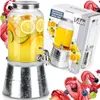 Distributeur de boissons en verre de 3,2 L avec robinet et Voir les images du produit 10