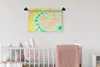 MuchoWow® Wandteppich Wandbehang Krawattenfärbung - Gelb - Produktbild-Vorschau 2