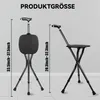 Klappbarer Gehstock, der 200 kg aushält, mit Stuhl, Produktbild-Vorschau 4
