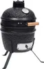 vidaXL 2-in-1 Kamado-Grill Smoker Keramik 56 cm Schwarz Produktbild-Vorschau 6