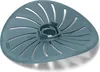 A teal-colored kitchen utensil accessory with a triangular shape and cutouts, placed on a white background. Produktbild-Vorschau