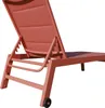 Sonnenliege BARBADOS aus Textilene Terracotta - Aluminium Produktbild-Vorschau 5