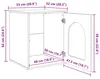 vidaXL Casa per gatti Sonoma 53 x 52 x 62 cm Materiale a Anteprima dell’immagine prodotto 8