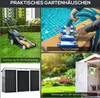 Outsunny metalowa szopa na narzędzia z fundamentem szopa Podgląd zdjęcia produktu 6
