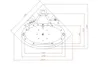 Whirlpool Milano 140 x 140 cm mit Hydrojets, Airjets, Produktbild-Vorschau 16