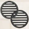 Two black circular grates with horizontal slats are shown against a white background. The top grate has the number "180" embossed on it. Anteprima dell’immagine prodotto
