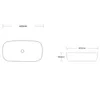 Diagrams showing the dimensions of a sink. Produktbild-Vorschau