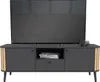 TV-Lowboard "Pretty" in grau und Artisan Eiche mit Lamellen Produktbild-Vorschau 9