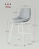 A diagram of a bar stool with dimensions and weight capacity indicated. Náhled obrázku produktu