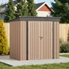 BEALIFE Metall-Gerätehaus 195x130x180 cm mit Bodenrahmen & Produktbild-Vorschau 10