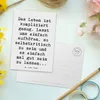 Mr. & Mrs. Panda Postkarte Spruch Selbstzweifel Abschalten Produktbild-Vorschau 3