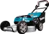 A studio shot of a Makita lawnmower against a white background. Produktbild-Vorschau