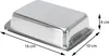 Excellent Houseware Ölpfanne, Edelstahl, 16x10x4 cm, Silber Produktbild-Vorschau 4