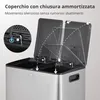 Cestino per rifiuti in acciaio inox Vidacharmy con 2 Anteprima dell’immagine prodotto 5